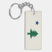 Maine-Flagge 1901 Schlüsselanhänger (Vorderseite links)