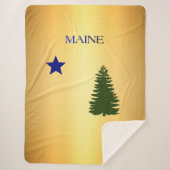 Maine-Flagge 1901 Sherpadecke (Vorderseite)