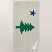 Maine-Flagge 1901 Strandtuch (Vorderseite)