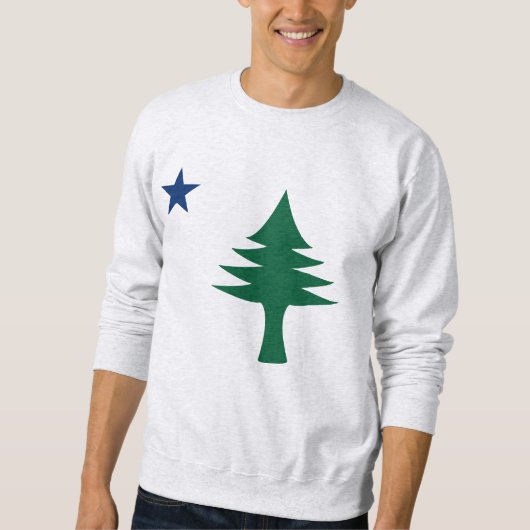 Maine-Flagge 1901 Sweatshirt (Vorderseite)