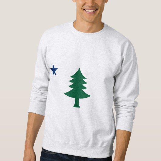 Maine-Flagge 1901 Sweatshirt (Vorderseite)