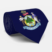 Maine-Flagge Krawatte (Gerollt)