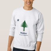 Maine-Flagge-Sweatshirt Sweatshirt (Vorderseite)