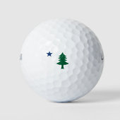 Maine-Flagge von 1901 Golfball (Vorderseite)