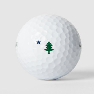 Maine-Flagge von 1901 Golfball