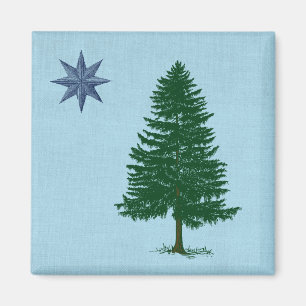 Maine-Flagge von 1901 Magnet