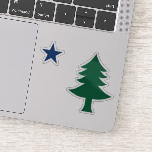 Maine-Flaggen-Raum-Aufkleber-Set 1901 Aufkleber