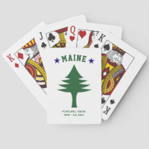 Maine-Flaggenbaum-Stern Hochzeitsgeschenk mit indi