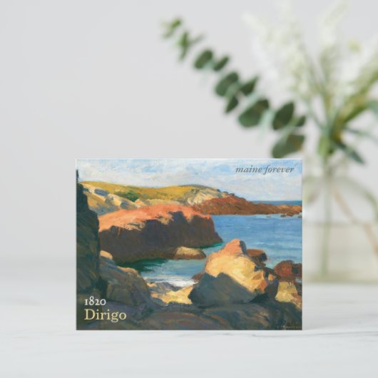 Maine Forever Bicentennial Briefmarke Postcard (ex Postkarte (Stehend Vorderseite)