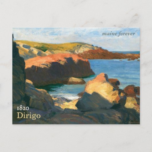 Maine Forever Bicentennial Briefmarke Postcard (sc Postkarte (Vorderseite)