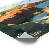 Maine Forever Biennale Briefmarke Kunst Poster (Ecke)