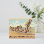 Maine, Frolcking Beauties Postkarte (Stehend Vorderseite)