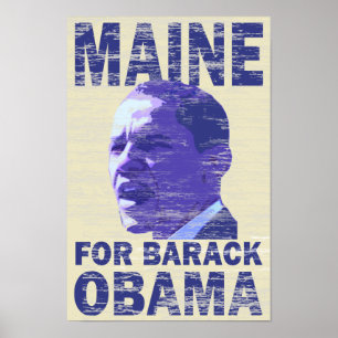 Maine für Barack Obama Plakat