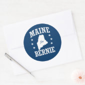 MAINE FÜR BERNIE SANDERS RUNDER AUFKLEBER (Umschlag)