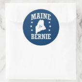 MAINE FÜR BERNIE SANDERS RUNDER AUFKLEBER (Tasche)