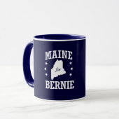 MAINE FÜR BERNIE-SANDPAPIERSCHLEIFMASCHINEN TASSE (Vorderseite Links)