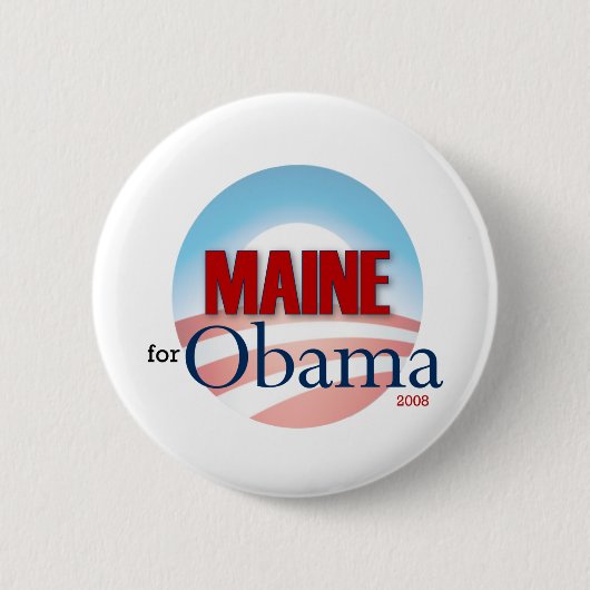 Maine für Obama Button (Vorderseite)