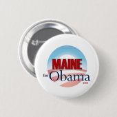Maine für Obama Button (Vorne & Hinten)