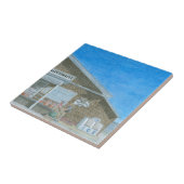 Maine General Store Watercolor Fliese (Seite)
