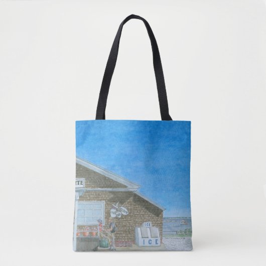 Maine General Store Watercolor Tasche (Vorderseite)