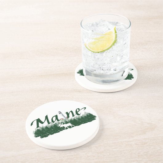 Maine Getränkeuntersetzer (Seite)