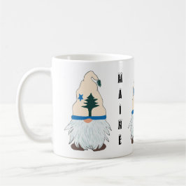 Maine Gnome mit einem Maine-Flag-Hut - Welcome Zuh Kaffeetasse