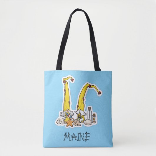 Maine Gnome Willkommen zu Hause Tasche (Vorderseite)