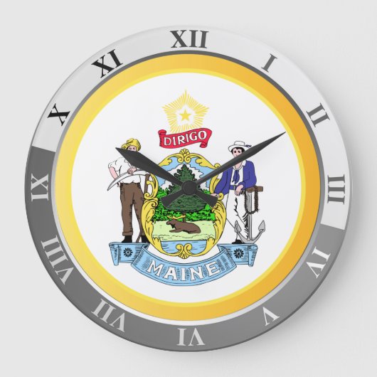 Maine Große Wanduhr (Vorderseite)