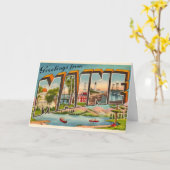 Maine Gruß Karte (Gelbe Blume)