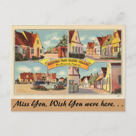 Maine, Grüße aus Dänischem Dorf Postkarte