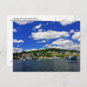 Maine Harbour im Sommer Postkarte (Vorne/Hinten)