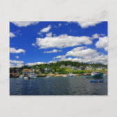 Maine Harbour im Sommer Postkarte (Vorderseite)