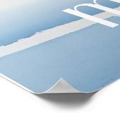 Maine Harbour New Jersey Wasserfarben Kunst Poster (Ecke)