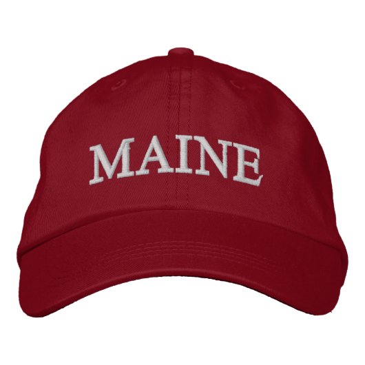 MAINE HAT von der MaineBen Collection Bestickte Kappe (Vorderseite)