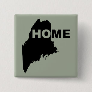 Maine-Heimat weg von zu Hause Knopf Abzeichen Pin Button