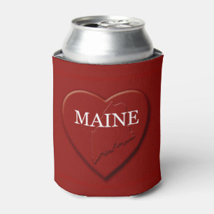 Maine-Herz-Karte-Design Dosenkühler
