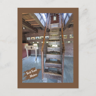 Maine Historische Stätten Fort Kent Blockhouse Postkarte