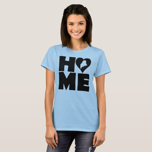 Maine Home Heart State Tees T-Shirt (Vorne ganz)