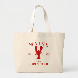 Maine Hummer Bachelorette Girls Club Jumbo Stoffbeutel