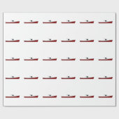 Maine-Hummer-Boot Geschenkpapier (Flach)