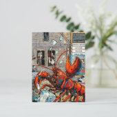 Maine-Hummer Eis bricht Postkarte (Stehend Vorderseite)