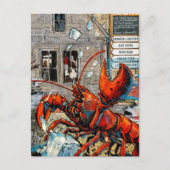 Maine-Hummer Eis bricht Postkarte (Vorderseite)