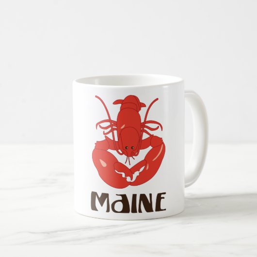 Maine-Hummer Kaffeetasse (VorderseiteRechts)