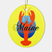 Maine-Hummer Keramikornament (Links)