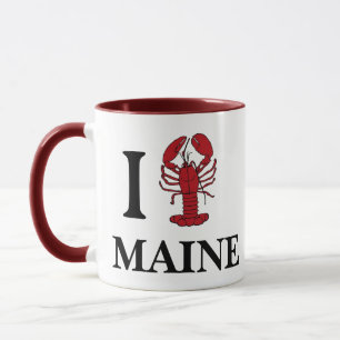 Maine-Hummer-Tasse - Ich liebe Maine-Kaffeetasse-G Tasse