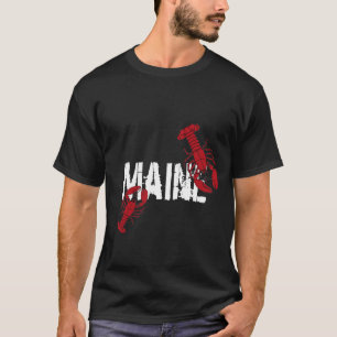 Maine-Hummer-Weiß T-Shirt