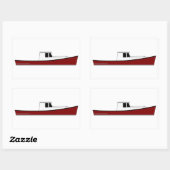 Maine Humster Boat Rechteckiger Aufkleber (Blatt)