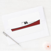 Maine Humster Boat Rechteckiger Aufkleber (Umschlag)