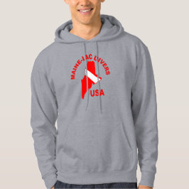 Maine-iac Divers Clasic Logo Hooded Sweatshirt