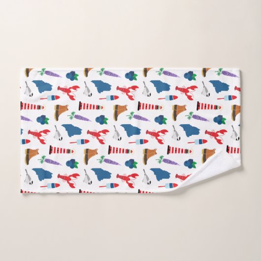 Maine-Icons Badhandtuch Set (Handtuch)